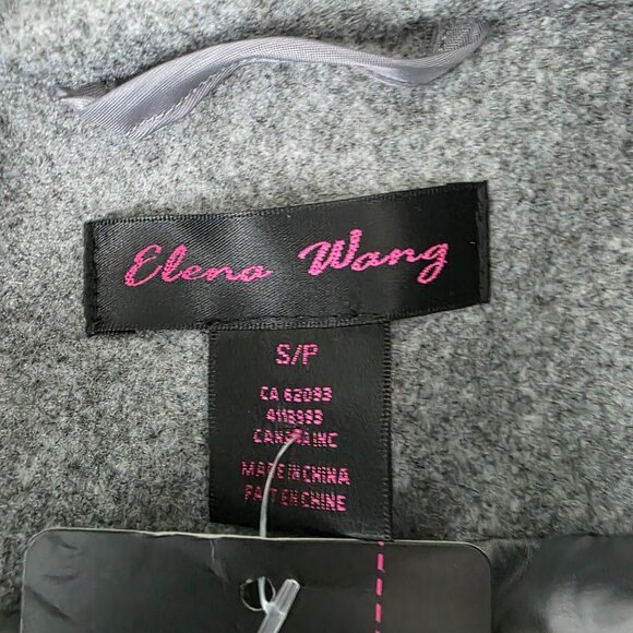 Elena Wang Gray Jacket, S, Women's Classic Style - Picture 5 of 14